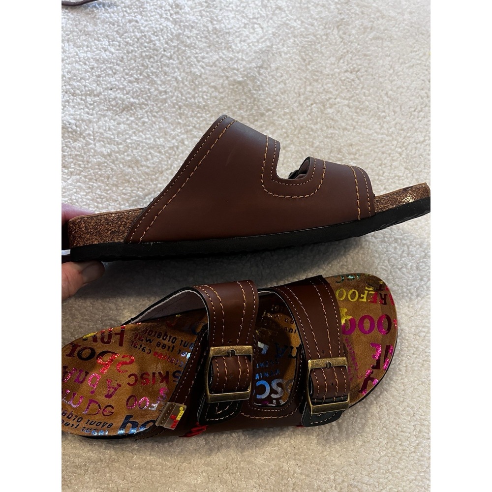 TMA Eyes Sandals Brown Leather Size 7 US‎ - Picture 5 of 6